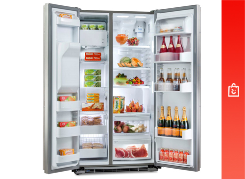 فضای داخلی یخچال و فریزر 