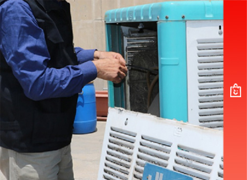 بوی بد کولر آبی