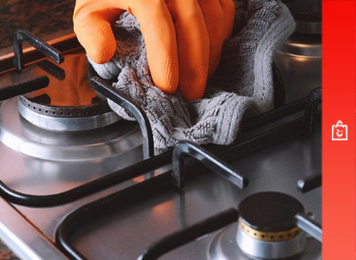 تمیز کردن اجاق گاز